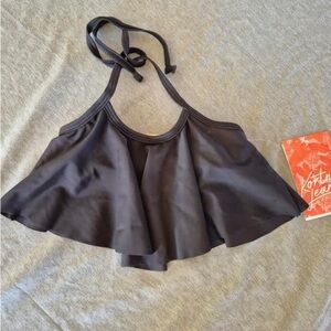 Kortni Jeane Girls Swing Top Swim Bikini in Black